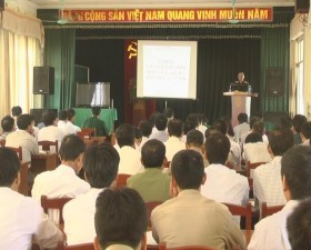 Thạch Thất tập huấn các văn bản quy phạm pháp luật về giáo dục quốc phòng và an ninh