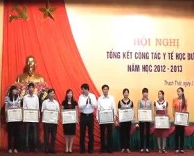 Tổng kết công tác y tế học đường  năm học 2012- 2013