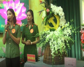 Hội thi cắm hoa nghệ thuật của Hội Phụ nữ Cụm thi đua số 7- Công an thành phố Hà Nội
