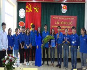 Lễ công bố Quyết định thành lập Đoàn thanh niên Cộng sản Hồ Chí Minh trường THPT Minh Hà