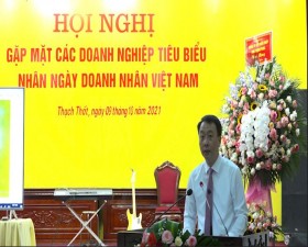 Thạch Thất gặp mặt các doanh nghiệp tiêu biểu trên địa bàn huyện nhân ngày Doanh nhân Việt Nam
