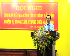	UBND huyện giao ban kết quả thực hiện công tác 9 tháng năm 2020