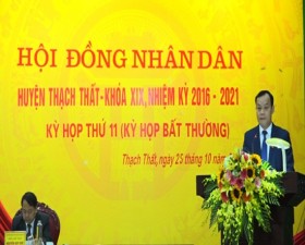 Kỳ họp thứ 11- Hội đồng Nhân dân huyện Thạch Thất