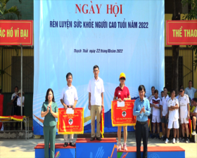 Thạch Thất: Sôi nổi Ngày hội rèn luyện sức khỏe Người cao tuổi năm 2022