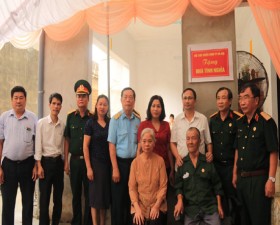 Hội Cựu chiến binh huyện trao Nhà tình nghĩa