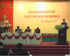 Đại biểu HĐND thành phố Hà Nội tiếp xúc cư tri trước kỳ họp thứ 11 khóa XIV