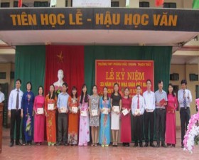 Trường THPT Phùng Khắc Khoan kỷ niệm ngày Nhà giáo Việt Nam.