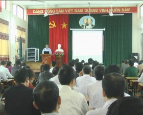 Khai mạc lớp tập huấn, bồi dưỡng nghiệp vụ công tác Đảng năm 2013.