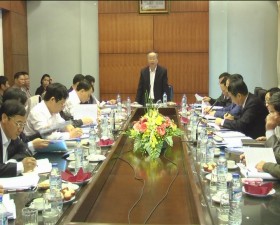 Đồng chí Phó Chủ tịch UBND Thành phố Hà Nội Nguyễn Văn Sửu làm việc với UBND huyện 