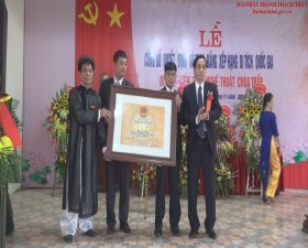 Xã Hạ Bằng đón nhận bằng xếp hạng Di tích quốc gia di tích kiến trúc nghệ thuật Chùa Thấp