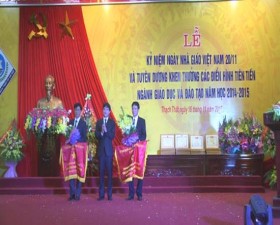 Kỷ niệm ngày Nhà Giáo Việt Nam 20-11 và tuyên dương khen thưởng các điển hình tiên tiến ngành giáo dục năm học 2014-2015