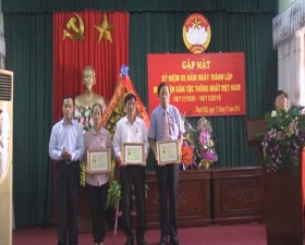 Mặt trận Tổ quốc huyện Thạch Thất kỷ niệm 85 năm ngày thành lập.