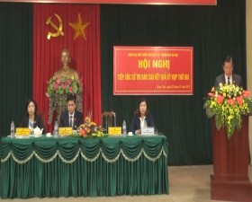 Đoàn đại biểu Quốc Hội khóa 14 thành phố Hà Nội tiếp xúc cử tri tại xã Đồng Trúc huyện Thạch Thất