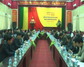 Thạch Thất tổ chức Tọa đàm nâng cao hiệu quả thực hiện quy chế dân chủ trong các loại hình mới.