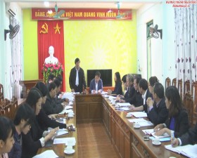 Đoàn kiểm tra thành phố Hà Nội kiểm tra thực hiện cuộc vận động Người Việt Nam ưu tiên dùng hàng Việt Nam tại huyện Thạch Thất