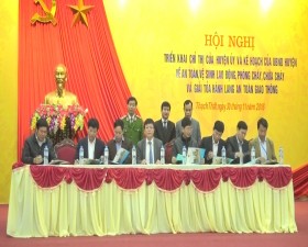 Thạch Thât triển khai chỉ thị và kế hoạch an toàn vệ sinh lao động phòng cháy chữa cháy và ATGT