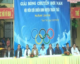 Giải Bóng chuyền hơi nam- Hội Cựu chiến binh huyện Thạch Thất năm 2019