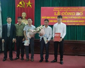 Lễ công bố Quyết định thành lập Chi bộ Công ty Cổ phần kiến trúc và xây dựng Bắc Sơn