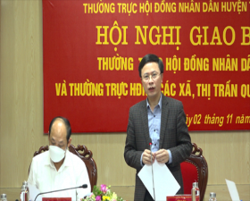 Giao ban Hội đồng nhân dân huyện quý III/2021