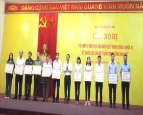 Thạch Thất tổng kết 10 năm thực hiện Nghị quyết TW 8 khóa XI về “Chiến lược bảo vệ Tổ quốc trong tình hình mới”