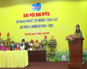 Đại hội Hội Người khuyết tật huyện Thạch Thất, nhiệm kỳ 2019 - 2024