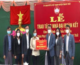 Huyện Thạch Thất: Trao Nhà đại đoàn kết cho hộ nghèo ở xã Cần Kiệm