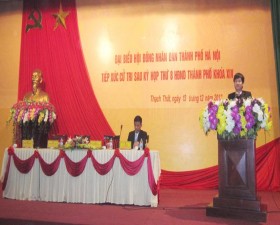Đại biểu hội đồng nhân dân thành phố tiếp xúc cử tri tại huyện Thạch Thất