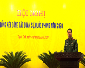 Thạch Thất: Tổng kết công tác quốc phòng, quân sự năm 2020