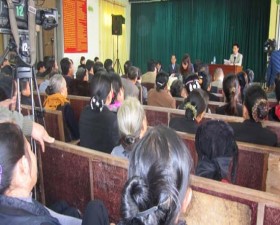 Hội nghị đối thoại giữa nhà sư Thích Minh Phượng với nhân dân xã Chàng Sơn