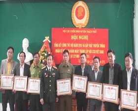 Hội CCB huyện Thạch Thất tổng kết công tác hội năm 2015 và triển khai nhiệm vụ năm 2016