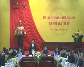Hội nghị làn thứ 3 Ban Chấp hành Đảng bộ huyện khóa XXIII 
