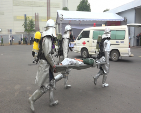 Thạch Thất: Diễn tập phương án phòng cháy, chữa cháy và cứu nạn, cứu hộ huy động nhiều lực lượng phương tiện