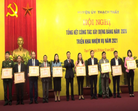 	Huyện ủy Thạch Thất tổng kết công tác xây dựng Đảng năm 2020