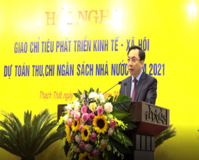Thạch Thất triển khai giao chỉ tiêu phát triển kinh tế- xã hội; dự toán thu, chi ngân sách nhà nước năm 2021