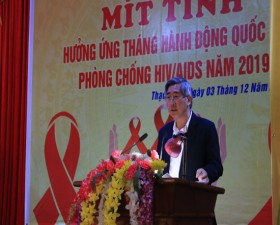 Lễ mít tinh hưởng ứng Tháng hành động quốc gia phòng chống HIV/ AIDS năm 2019
