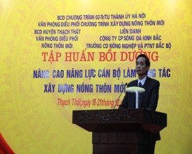 Tập huấn bồi dưỡng nâng cao năng lực cán bộ làm công tác xây dựng nông thôn mới năm 2017