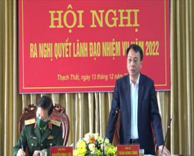 Đảng ủy Quân sự huyện ra Nghị quyết lãnh đạo nhiệm vụ năm 2022