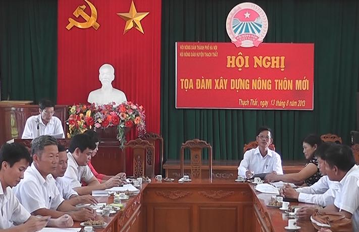 Hội nghị tọa đàm nông dân huyện Thạch Thất tham gia xây dựng nông thôn mới.