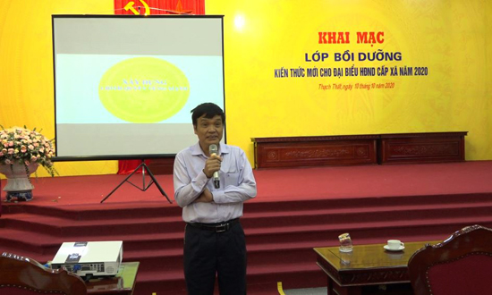 Huyện Thạch Thất tổ chức bồi dưỡng kiến thức mới cho đại biểu HĐND cấp xã năm 2020