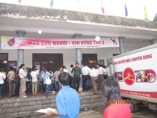 Thạch Thất tổ chức hiến máu tình nguyện.