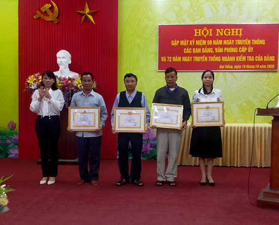 Đại Đồng gặp mặt Kỷ niệm 90 năm ngày truyền thống các ban Đảng, Văn phòng cấp ủy và 72 năm ngày truyền thống ngành Kiểm tra của Đảng