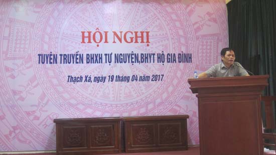 Thạch Thất tuyên truyền về  Bảo hiểm xã hội, Bảo hiểm y tế tại xã Hạ Bằng, xã Thạch Xá 