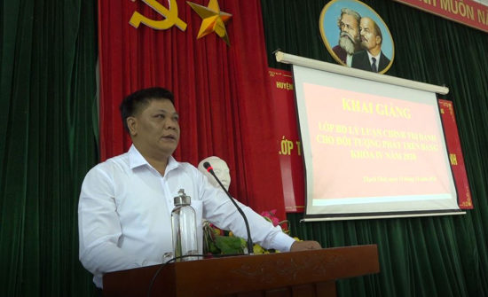 Bồi dưỡng lý luận chính trị cho 87 đối tượng phát triển đảng khóa IV năm 2020