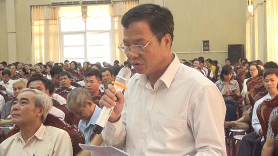 Hội nghị đối thoại giữa Bí thư Huyện ủy và Chủ tịch UBND huyện với đại diện nhân dân năm 2017