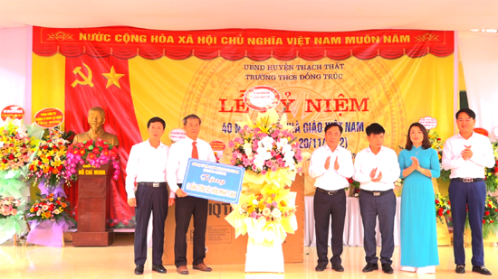 Trường THCS Đồng Trúc trang trọng kỷ niệm 40 năm ngày Nhà giáo Việt Nam