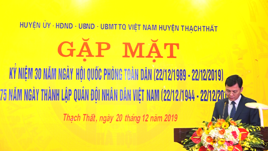Huyện Thạch Thất: Gặp mặt Tướng lĩnh Quân đội Nhân dân Việt Nam và Công an Nhân dân Việt Nam là người con quê hương Thạch Thất