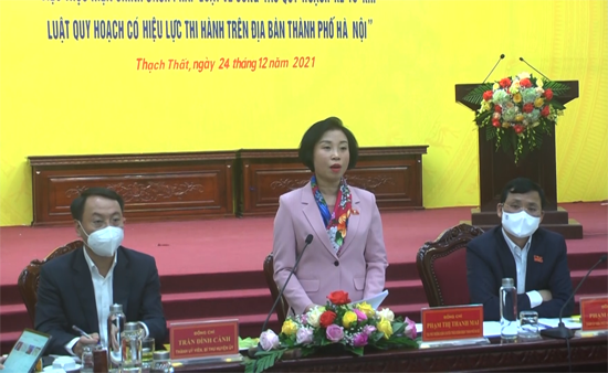 Đoàn đại biểu Quốc hội thành phố Hà Nội và Thường trực HĐND thành phố giám sát chuyên đề tại huyện Thạch Thất