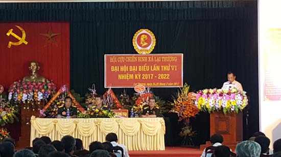 Đại hội đại biểu Hội Cựu chiến binh xã Lại Thượng lần thứ VI, nhiệm kỳ 2017 - 2022