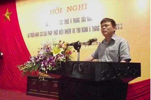 Hội nghị sơ kết công tác thuế huyện Thạch Thất 6 tháng đầu năm 2013