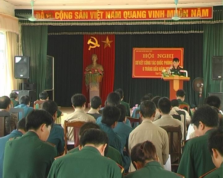 Hội nghị sơ kết công tác quốc phòng- quân sự địa phương 6 tháng đầu năm 2013.